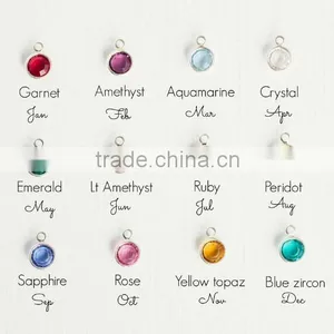 Popular Color Crystal Bangle Bracelet 925 Sterling Silver Stackable Birthstone Bracelets thumbnail-3