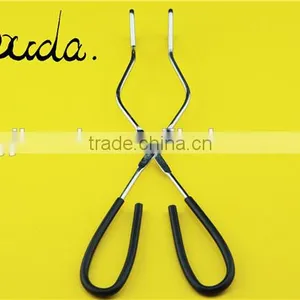 10.5" Hot Sell Bouda BBQ Food Tong With Scissors Handle BD-K9019 thumbnail-1