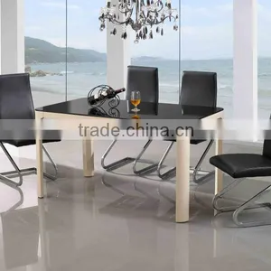 Glass Dining Table and Marble Dining Table Set HD115 thumbnail-1