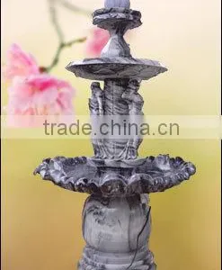 Outdoor Sea Horse Marble Water Fountain Hand Carved Stone Sculpture From Vietnam thumbnail-1
