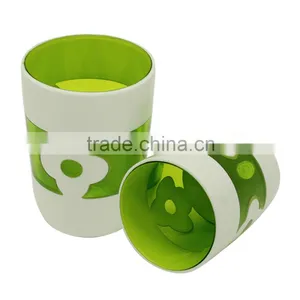 Plastic Material Green Bathroom Accessory Gargle Cup thumbnail-1