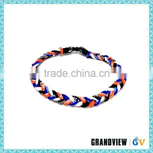 Useful High Quality Germanium 4 Rope Oem Titanium Twisted Sports Cord Necklace thumbnail-1