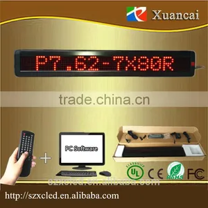 Promotion! M500N-780R(P7.62-7x80Red) 5VDC100-240V AC Use Programmable Led Moving Message Display Scrolling Text Sign Panel Board Quality Choice thumbnail-1