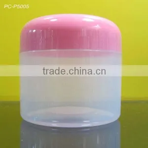 100ml Translucent Plastic Cosmetic Jar With Dome Lid thumbnail-1