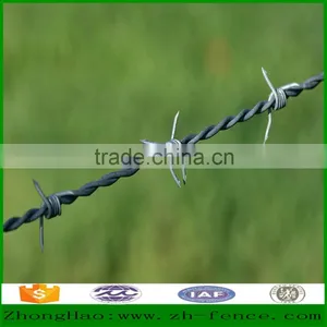 High Quality Hot Dipped Galvanized / PVC Coated / Low Carbon Wire Barbed Wire Fence thumbnail-1