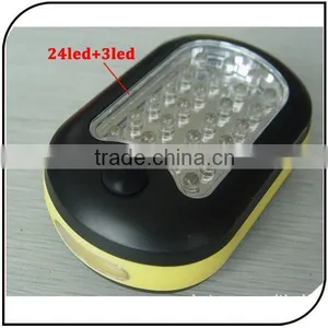 2 In1 24+3 Work Light Flashlight With Hook for Picnic Camping Outdoors thumbnail-5