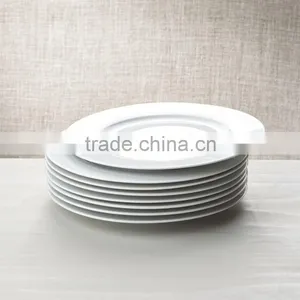 7" 8" 9" 10" 10.5" Super Pure White High Quality Cermaic Porcelain Dinner Plate thumbnail-5