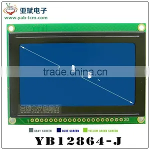 Graphic Matrix LCD 12864 LCM Display Module STN Blue Backlight White Character 5V Logic Circuit thumbnail-1
