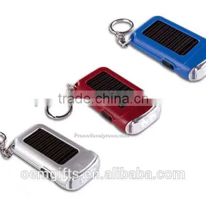 Hot Solar LED Flashlight Keychain thumbnail-1