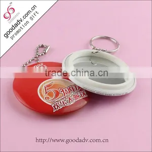 Salable Promotional Pocket Tinplate Mirror Keychain thumbnail-3