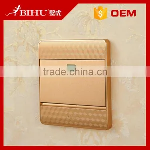 Best Wholesale Website BIHU Golden 1 Gang 1 Way or 2 Way Electric Light Wall Switch and Sockets thumbnail-1