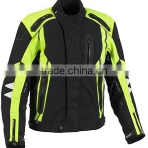 CUSTOM YELLOW TEXTILE MOTORBIKE JACKET. CORDURA MOTORBIKE JACKET. thumbnail-1