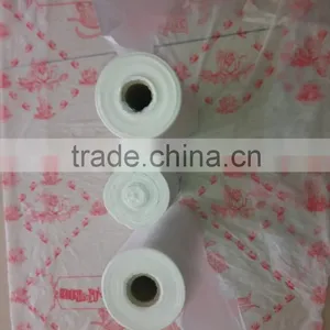Oem White Personalized Printed T-shirt Roll Plastic Carry Bag thumbnail-1