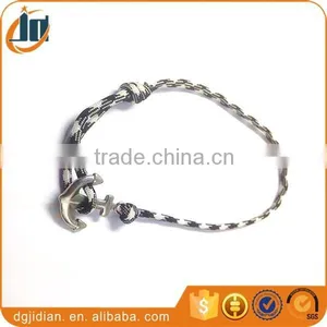 Stainless Steel Jewelry Main Material and High Quality Nylon Anchor Rope Bracelet thumbnail-2