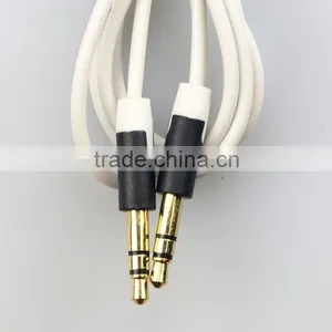 3.5mm Colorful Flat Type Aux Audio Cable Extended Audio Auxiliary Cable for IPhone thumbnail-1