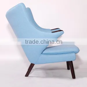 China Factory Supply Designer Furniture Hans Wegner Papa Bear Chair thumbnail-1