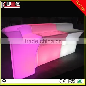 Rechargeable Illuminated Hotel Club Portable Plastic LED Bar Counter for Event thumbnail-1
