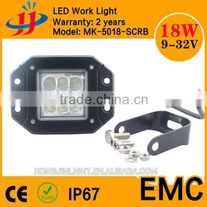 High Power 18W Square LED Work Light-5 Inch High Lumen Led Truck Work Lights thumbnail-1