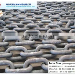 High Quality U2 Hot Dip Galvanized Open Link Anchor Chain for Marine thumbnail-2