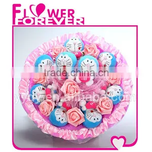 Lovely Doraemon Plush Bouquet Gift for Her thumbnail-1