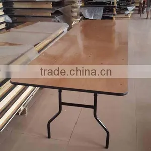 Rectangle Wooden Folding Table thumbnail-4