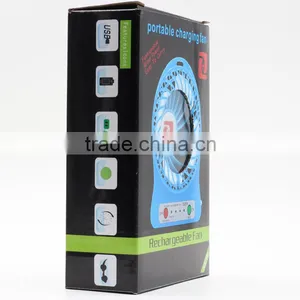 2016 China Factory Supply Fashionable Wind Power Mini Portable Charging Fan thumbnail-4