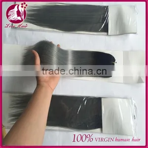 100 Human Raw Indian Temple Hair no Shedding no Tangle Ombre Color Jumbo Braiding Hair thumbnail-5