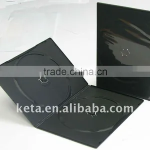 5.2mm Super Slim Double Black Plastic Long DVD Case thumbnail-1