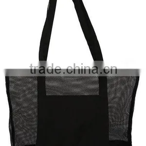 Felt Tote Mesh Hand Bag thumbnail-4