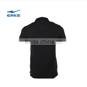 ERKE 2015 Exclusive Design Elegant Mens Summer Mirco Collar Short Sleeve Polo t Shirt of 100% Cotton for Man Wholesale thumbnail-4