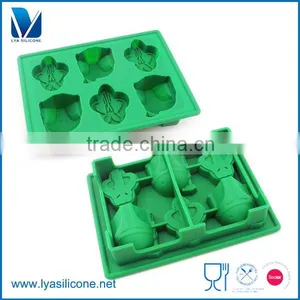 2016 Customized 4 Cups Tray Shot Glass Silicone Mold thumbnail-2