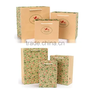 Brown Kraft Hotel Take Away Food Packaging Paper Bag thumbnail-1