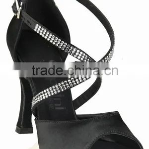 Rhinestone/Crystal /stone Opened Toe Standard Dance Shoes thumbnail-1