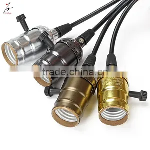 Types of Aluminum Lamp Holders E27 With Electric Wire Cable thumbnail-1