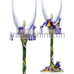 RORO Felicity Iris Enamel Crystal Glass Wine Glass Champagne Glass thumbnail-1