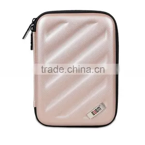 Hot Selling BUBM EVA+PU Ladies Champagne Gold Travel Usb Flash Drive Storage Hand Bag thumbnail-3