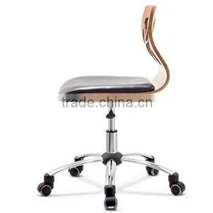 ROLLING ADJUSTABLE SWIVEL STOOL - BAR TABLE CHAIR W/WHEELS -MASSAGE/TATTOO- BLACK thumbnail-3