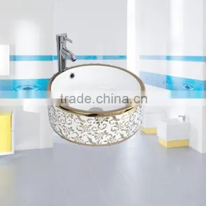 Artificial Bathroom Porcelain Home Garden Wash Color Basins With Cabin thumbnail-2