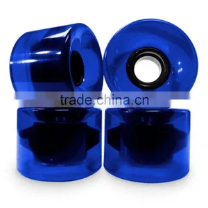 Wholesale Clear Transparent Long Board Wheels 75x58mm thumbnail-1