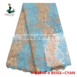 2016 Haniye Fashionable African Embroidered Net Tulle Lace Fabric/tulle Lace Fabric/NYN46 thumbnail-6