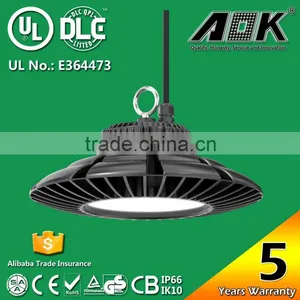 UL DLC TUV GS CE RoHS SAA Listed UFO LED High Bay Light 150W thumbnail-1