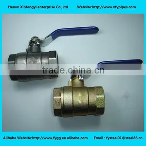 Forged NPT Full Port Brass Ball Valve With Stainless Steel Stem thumbnail-1