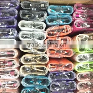 Metal Nylon Woven USB Cable With Blister for I6 Phone Cable OD 3.5mm thumbnail-2
