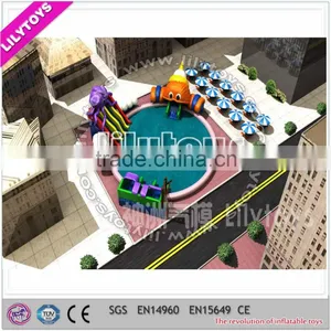 Costumized Commercial Grade Inflatable Water Park With Pool,giant Inflatable Water Park thumbnail-3