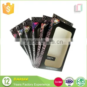 Hot Sale Creative Design Embossed UV Clear Window Custom Recyclable Packaging Box for Iphone Case thumbnail-3