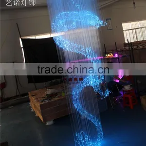 Active Fantasy Create 3D Animals, Fiber Optic RGB Color Chandelier Hanging on Ceiling thumbnail-1