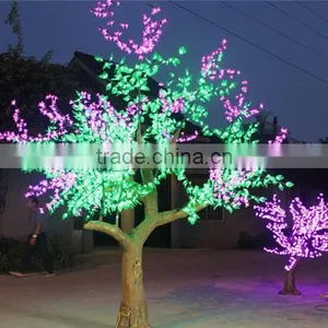 Artificial Flower Outdoor Lights Led Tree Wood Frame Christmas New Products Christmas Lights Outdoor Led Tree Lights thumbnail-1