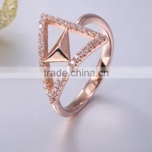 Rose Gold Napkin Ring 925 Sterling Silver Genuine Amethyst Ring thumbnail-1