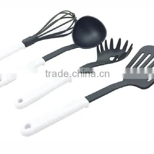 Cheap Price Professional 4 Piece Nylon Kitchen Utensil Set White+black Nylon Kitchen Ware Set Nylon Spoon NL21 thumbnail-4