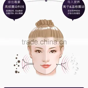 Mini Facial Lifting Electric Beauty Massage Vibrator Ultrasonic Skin Scrubber thumbnail-5